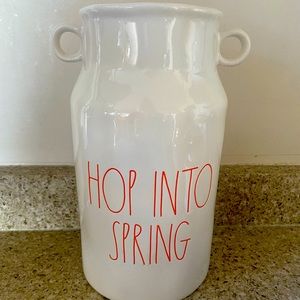 NEW Rae Dunn “Hop into Spring” Vase